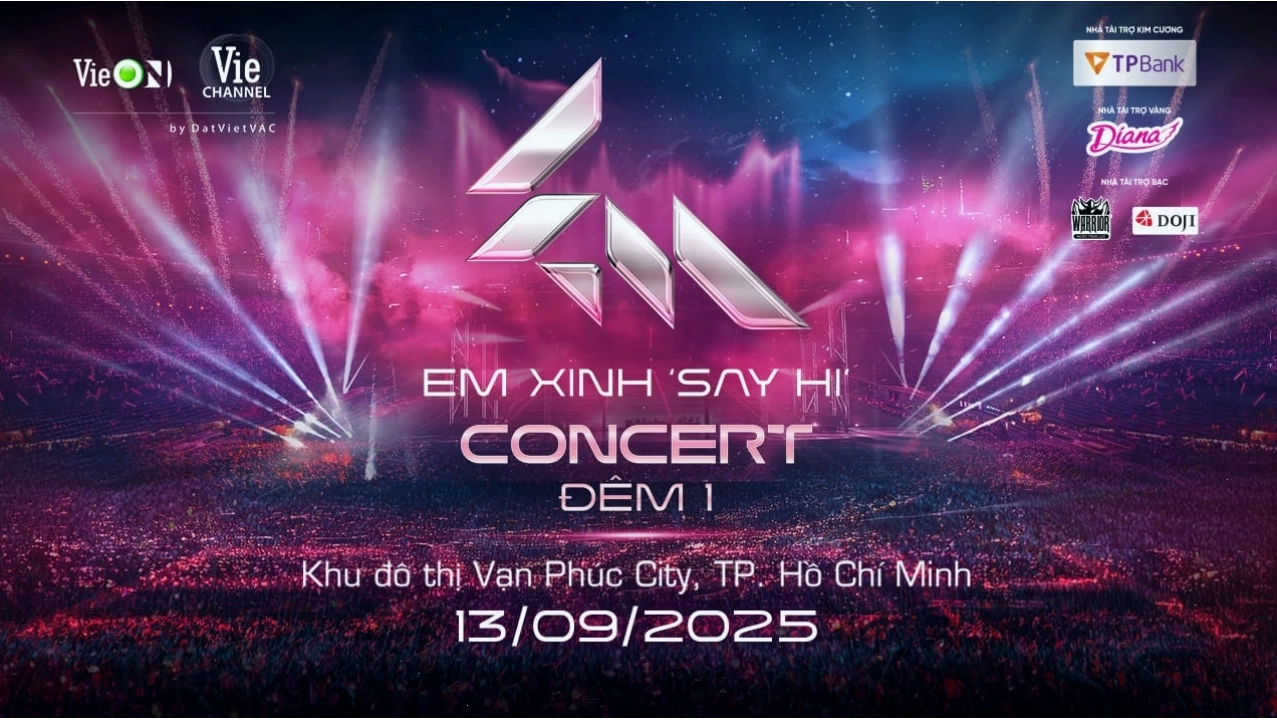 Sân khấu hoành tráng của concert Em Xinh Say Hi Đêm 1