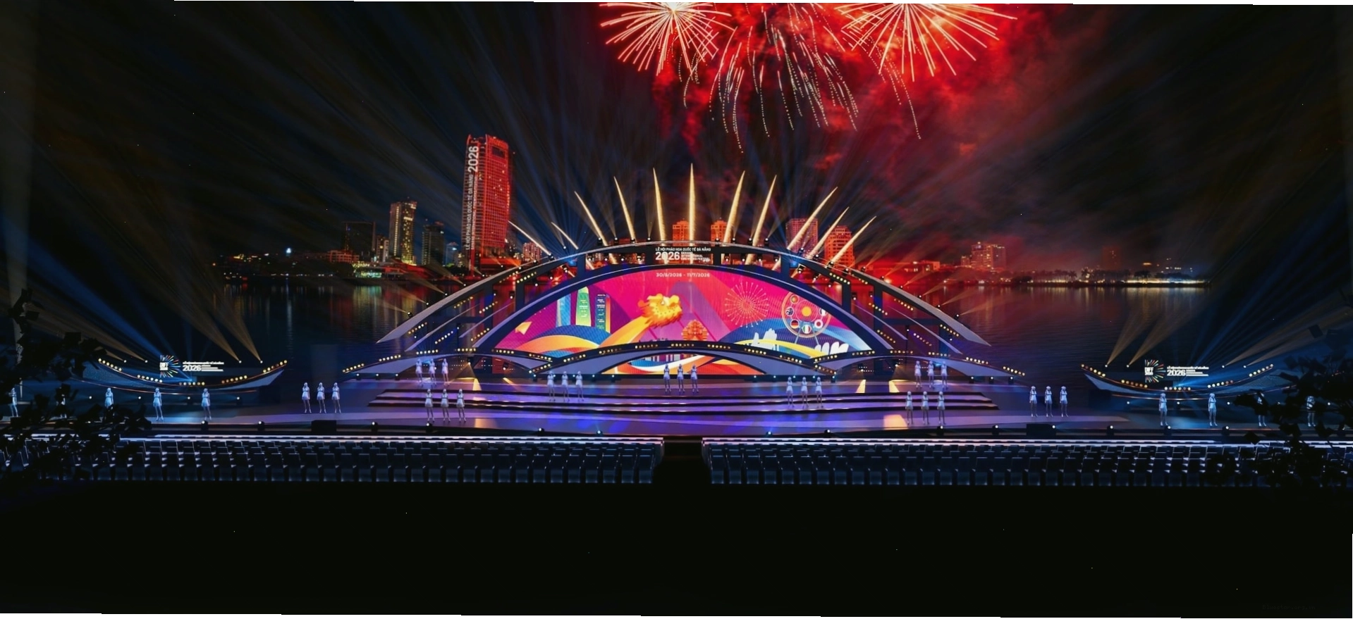 Sân khấu Lễ hội Pháo hoa Quốc tế Đà Nẵng DIFF 2026