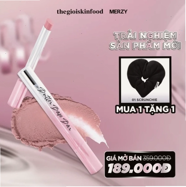 Son Thỏi Merzy Bơ Sáp Đa Năng Butter Base Bar 1.1g