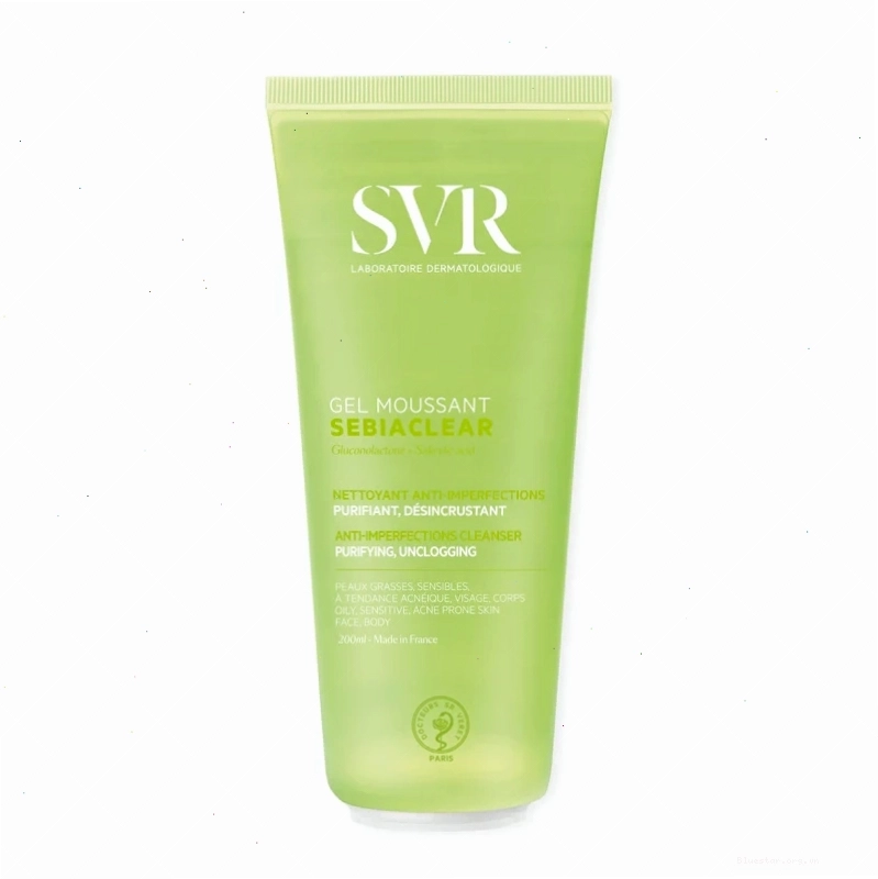 Sữa rửa mặt SVR Sebiaclear Gel Moussant dung tích 200ml nhỏ gọn