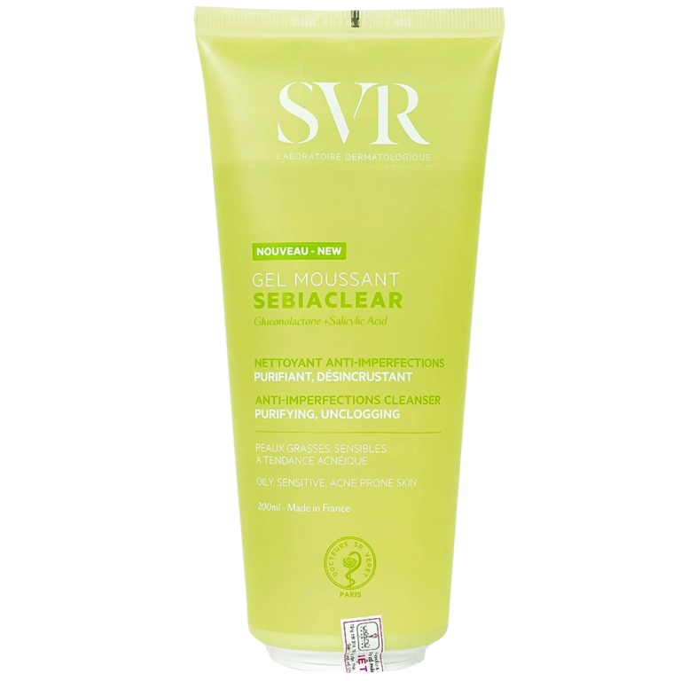 Sữa rửa mặt SVR Sebiaclear Gel Moussant: Giải pháp cho da dầu mụn
