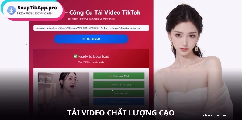 Tải video TikTok không logo trên máy tính