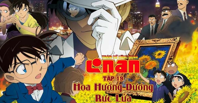 Thám Tử Lừng Danh Conan Movie 19: Hé Lộ Bí Ẩn Bức Tranh Hoa Hướng Dương Rực Lửa
