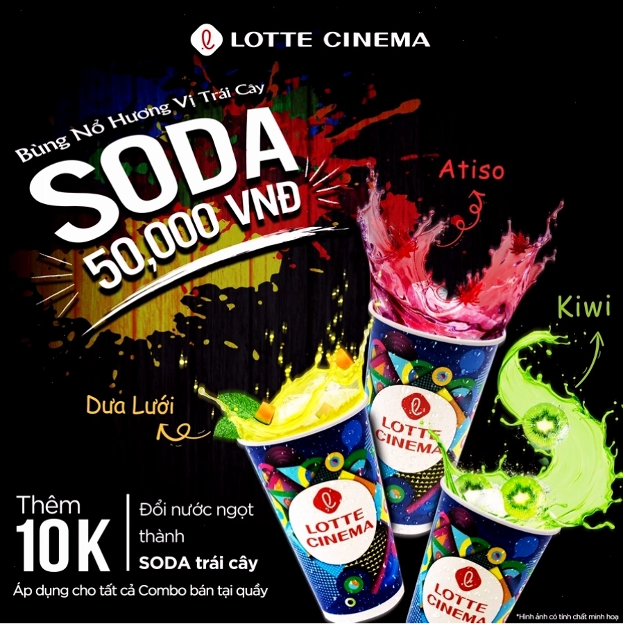 Thức uống tại quầy Canteen Lotte Cinema