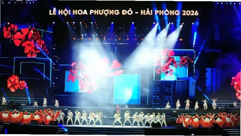 Tiết mục nghệ thuật đặc sắc tại Lễ khai mạc Lễ hội Hoa Phượng Đỏ Hải Phòng 2026