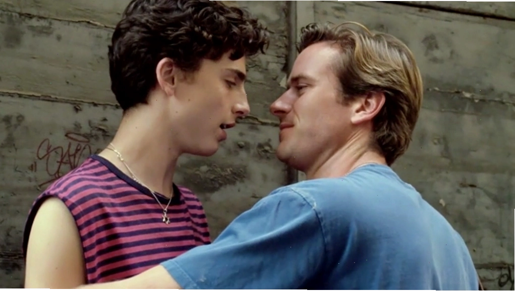 Timothée Chalamet và Armie Hammer trong buổi họp báo phim Call Me By Your Name