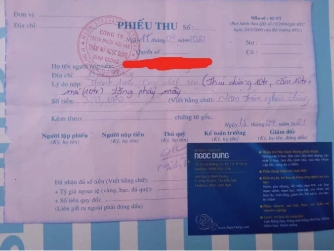 TMV Ngọc Dung khuyến khích khách hàng đặt cọc để giữ dịch vụ khuyến mãi