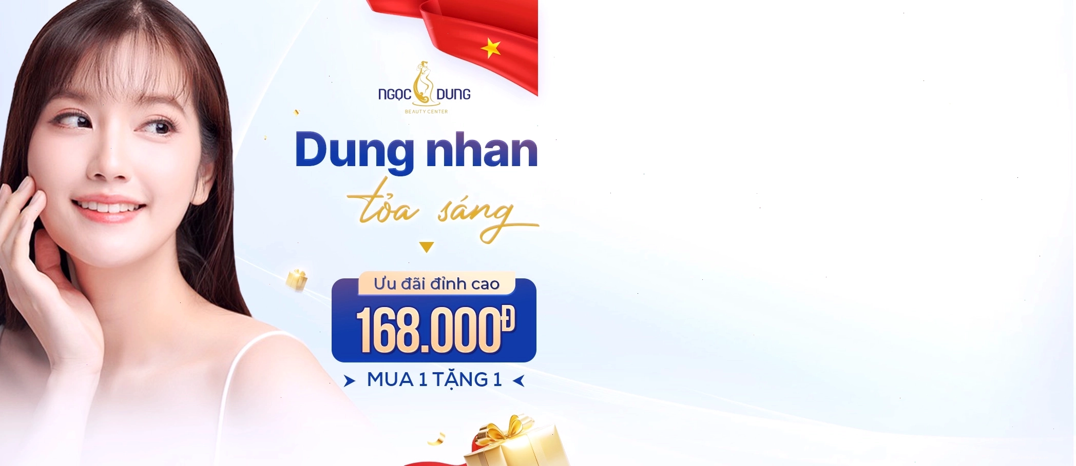 Toàn cảnh Thẩm mỹ viện Ngọc Dung với không gian sang trọng và hiện đại