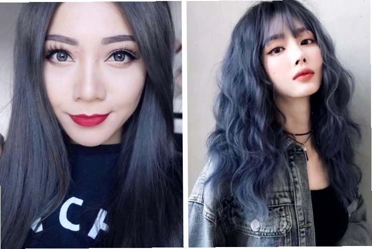 Tóc màu than chì ánh xanh mang lại vẻ ngoài năng động và thời thượng