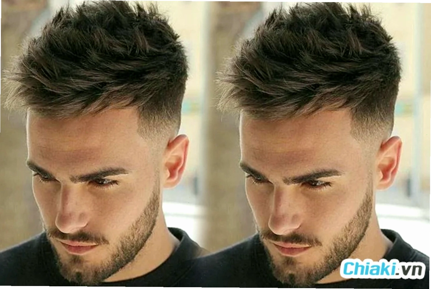 Tóc Mohican ngắn được điều chỉnh cho người có khuôn mặt dài