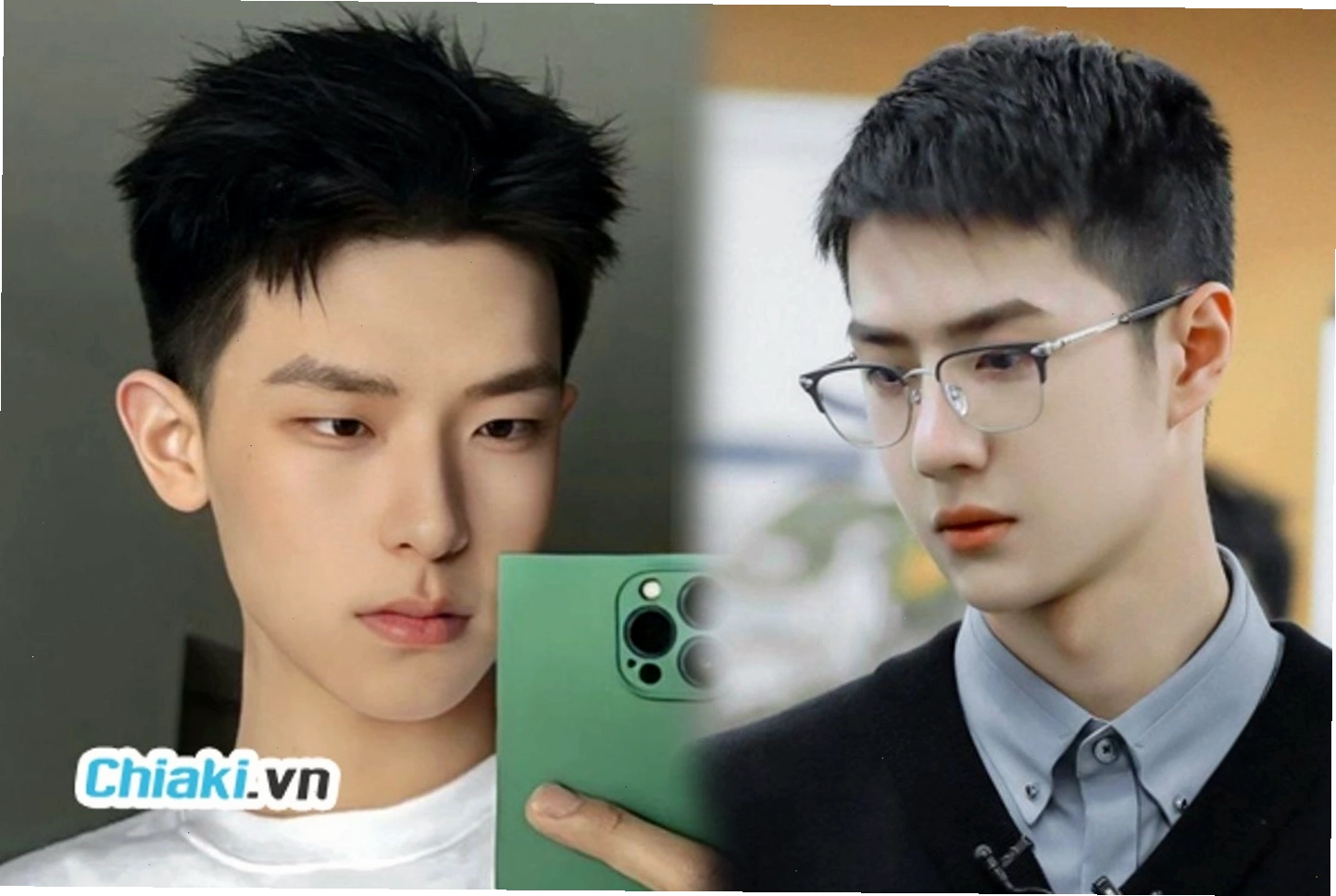 Tóc Mohican ngắn với phần mái gọn gàng