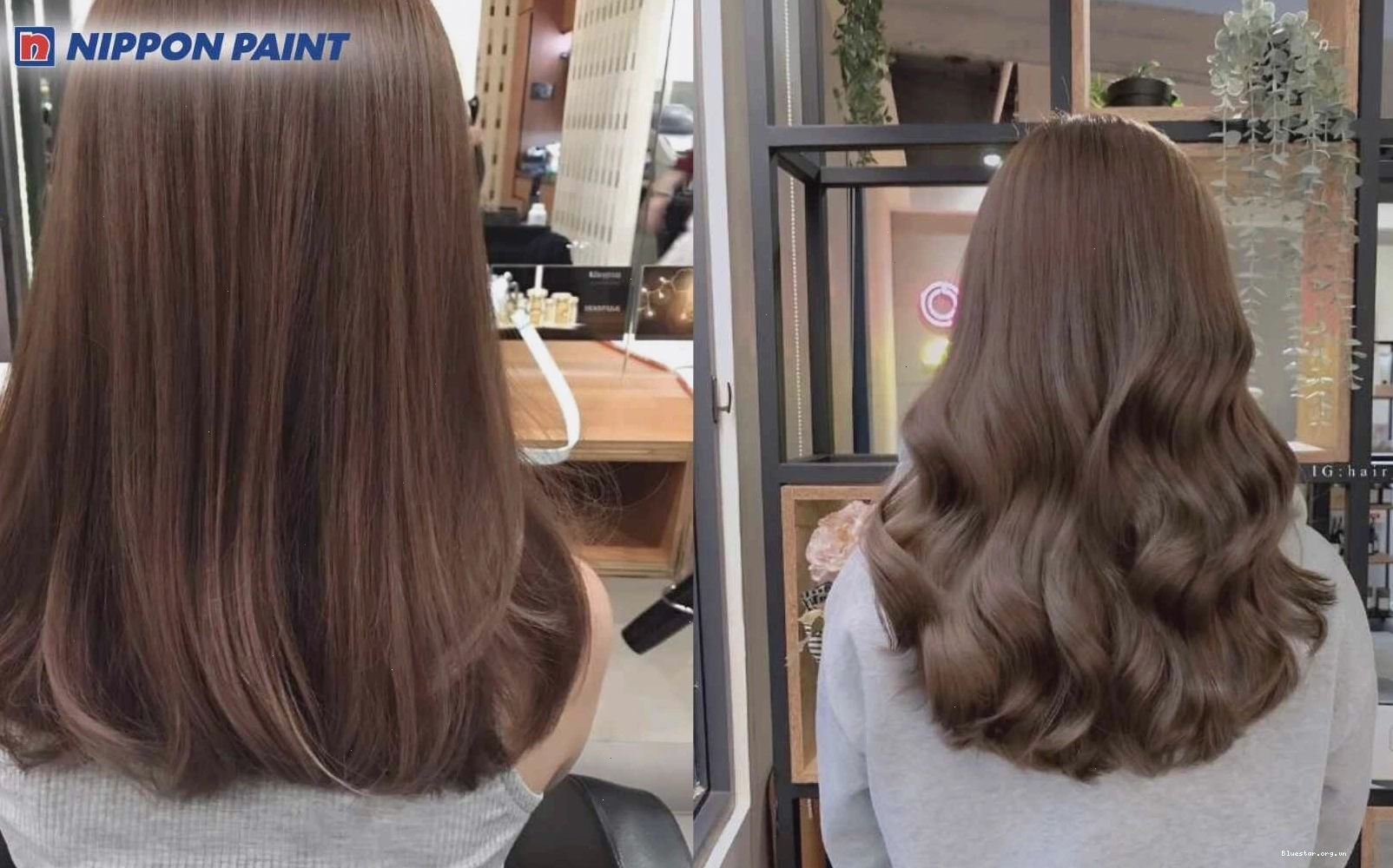 Tóc nâu mocha có sắc nâu trầm vừa phải, tạo cảm giác tự nhiên