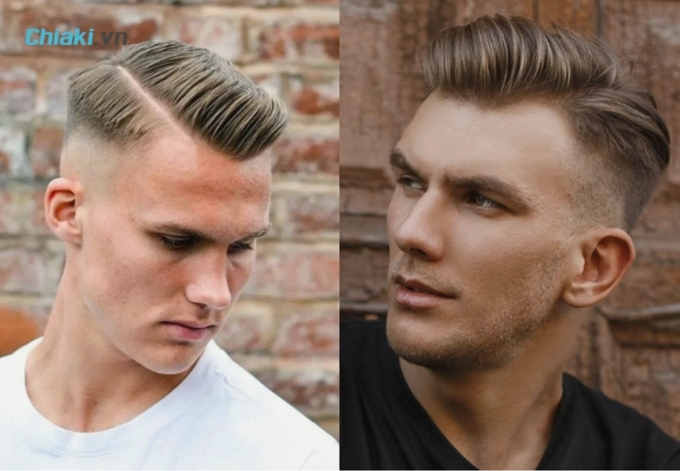 Tóc Side Part ngắn Slicked Back