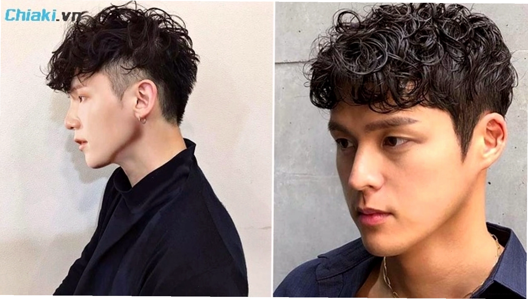 Tóc uốn Curly cho nam mặt tròn vẻ lãng tử