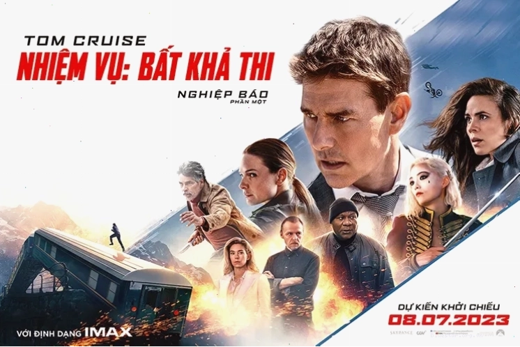 Tom Cruise thực hiện cảnh hành động trong Mission: Impossible Dead Reckoning Part One