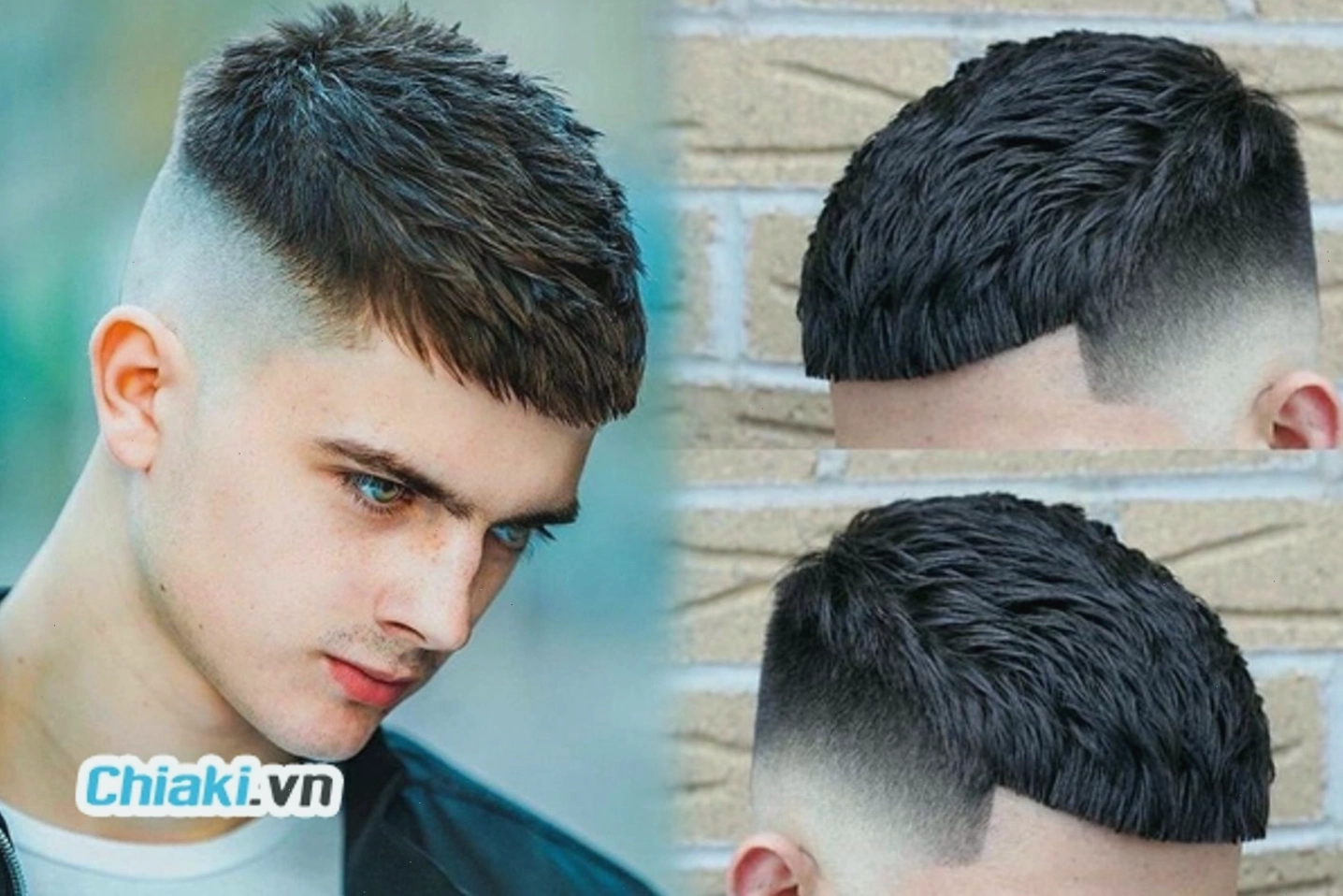 Tổng thể tóc nam Mohican ngắn gọn gàng