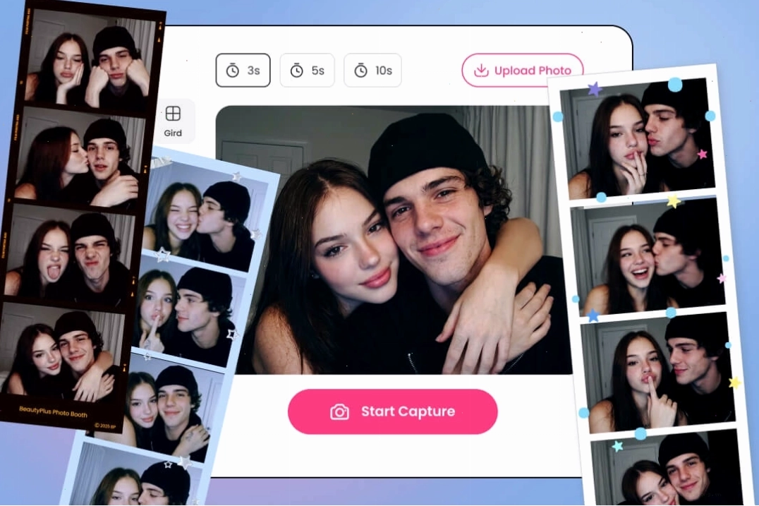 Trải nghiệm chụp photobooth online với ứng dụng BeautyPlus