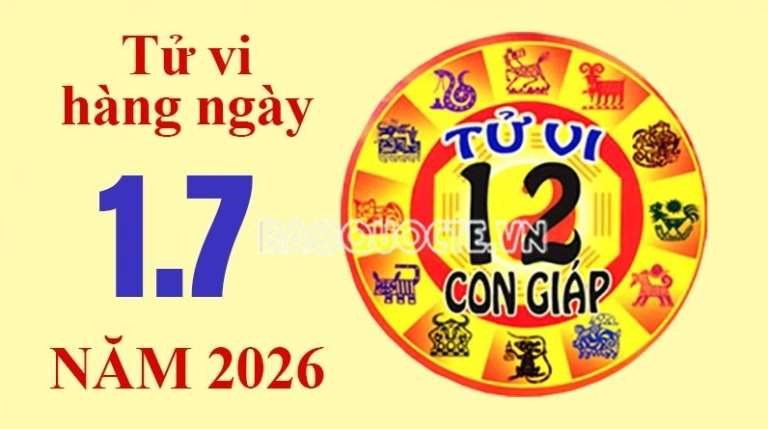 Tử Vi Hàng Ngày 1/7/2026: Dự Báo Vận Mệnh 12 Con Giáp và Điềm Lành Bất Ngờ