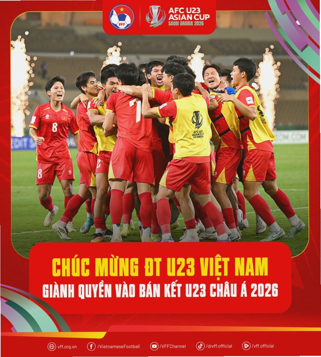 U23 Việt Nam nhận lời chúc
