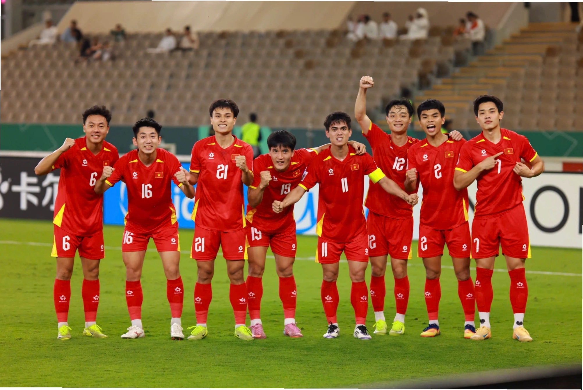U23 Việt Nam trong một trận đấu căng thẳng