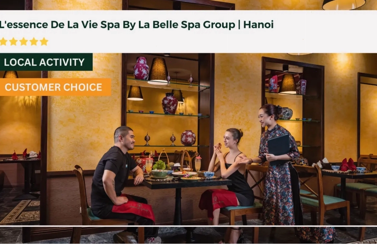 Ưu đãi bữa ăn miễn phí tại L'essence De La Vie Spa Hà Nội
